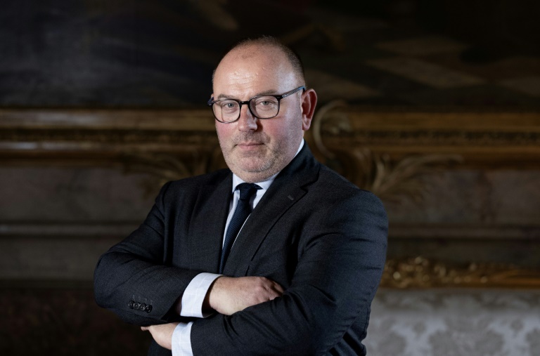 Le sénateur LR Laurent Duplomb,  à Paris le 11 février 2025.