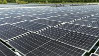 Site de production solaire de Perthes, en Seine-et-Marne, le 20 juin 2025.