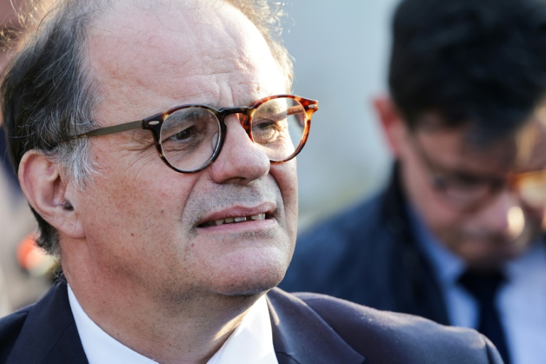 Emmanuel Moulin, alors secrétaire général de l'Elysée, le 24 avril 2026 à Athènes, en Grèce