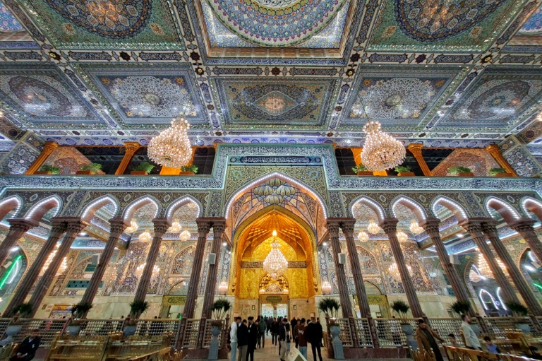 Le sanctuairede l'imam Hussein à Kerbala, le 10 janvier 2026 en Irak