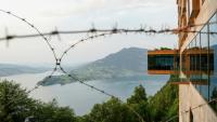 Le complexe hôtelier de luxe de Bürgenstock, dans les Alpes suisses, où se déroulent les négociations américano-iraniennes, le 21 juin 2026