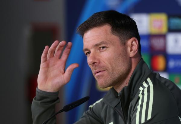 Le technicien espagnol Xabi Alonso lors d'une conférence de presse avant un match de Ligue des champions du Real Madrid, le 9 décembre 2025 à Valdebebas