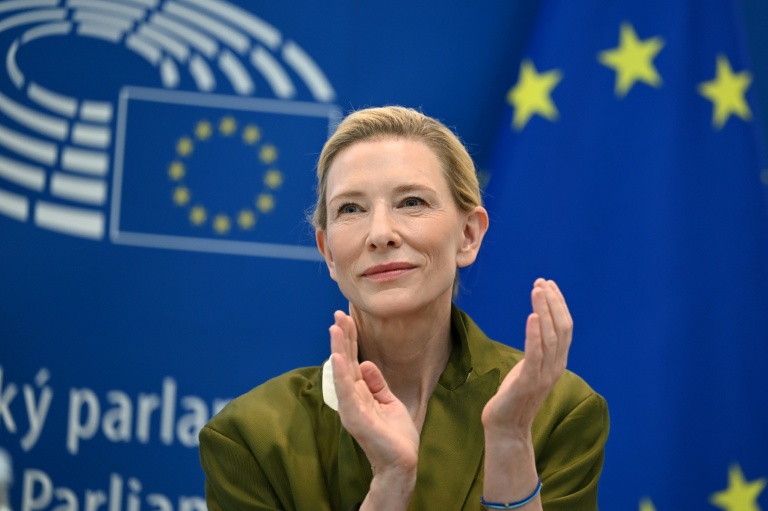 L'actrice et productrice australienne Cate Blanchett lors du lancement du 