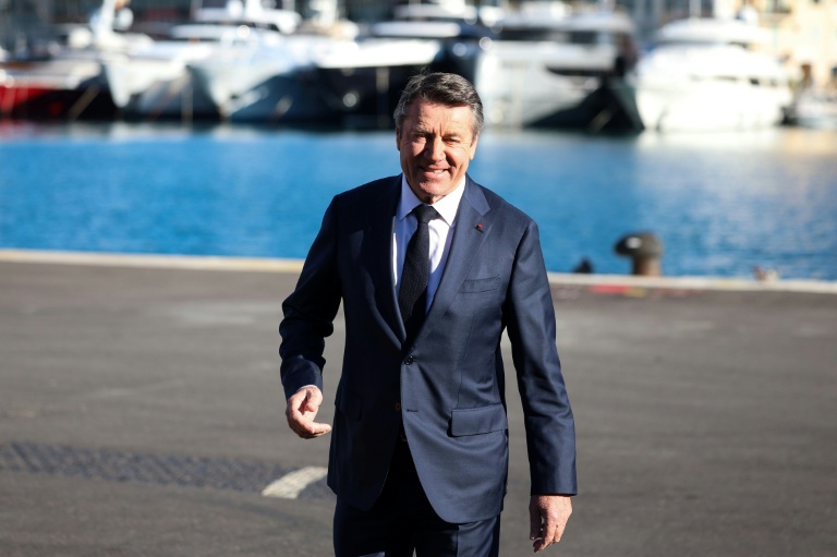 Le maire Horizons de Nice Christian Estrosi, dans sa ville, avant le meeting de lancement de sa sampagne pour les municipales, le 23 novembre 2025
