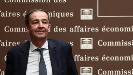 Bernard Fontana, le 30 avril 2025 avant son audition au Parlement pour le poste de PDG d'EDF