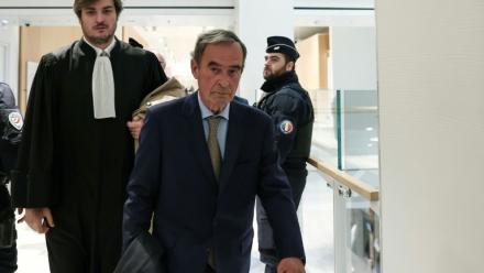 L'ancien PDG de Lafarge Bruno Lafont à son arrivée au tribunal pour le verdict le 13 avril 2026