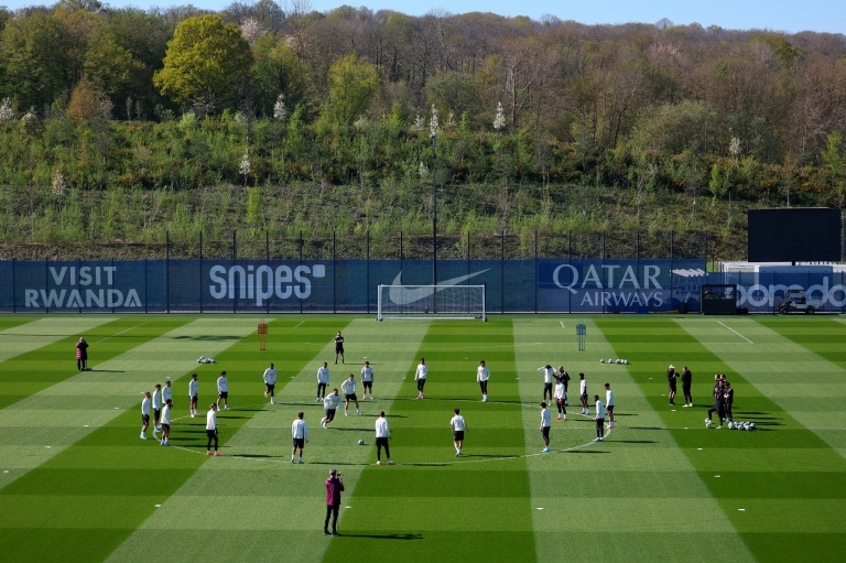 Le centre d'entraînement du PSG à Poissy en avril 2025, l'une des villes candidates avec Massy pour accueillir le futur grand stade du club parisien