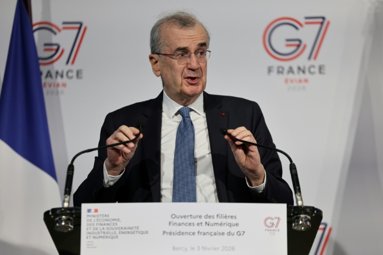 Le gouverneur de la Banque de France, François Villeroy de Galhau, au ministère de l'Economie à Paris le 3 février 2026