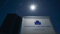 Un panneau indiquant le siège de la Banque centrale européenne à Francfort, en Allemagne, le 30 avril 2026