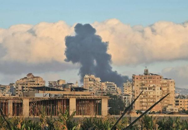 Après un bombardement israélien, à Tyre dans le sud du Liban le 16 mai 2026