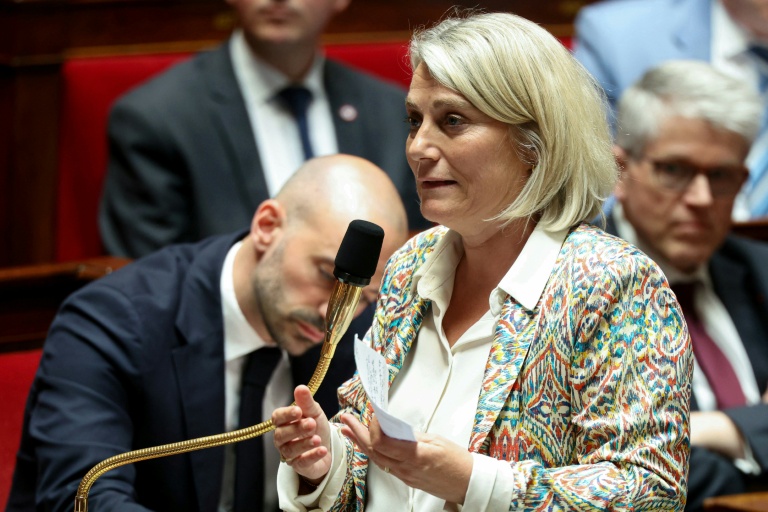 La ministre de la Santé, Stéphanie Rist, lors des questions au gouvernement à l'Assemblée nationale, le 12 mai 2026 à Paris