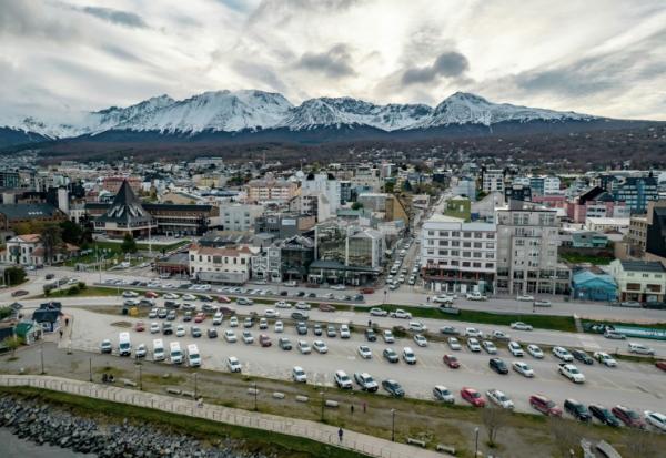 Vue aérienne d’Ushuaia, en Argentine, le 13 mai 2026