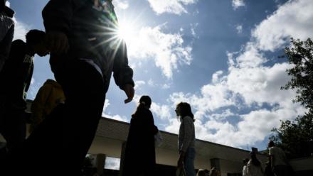 Des collégiens à Lorient le 5 septembre 2024