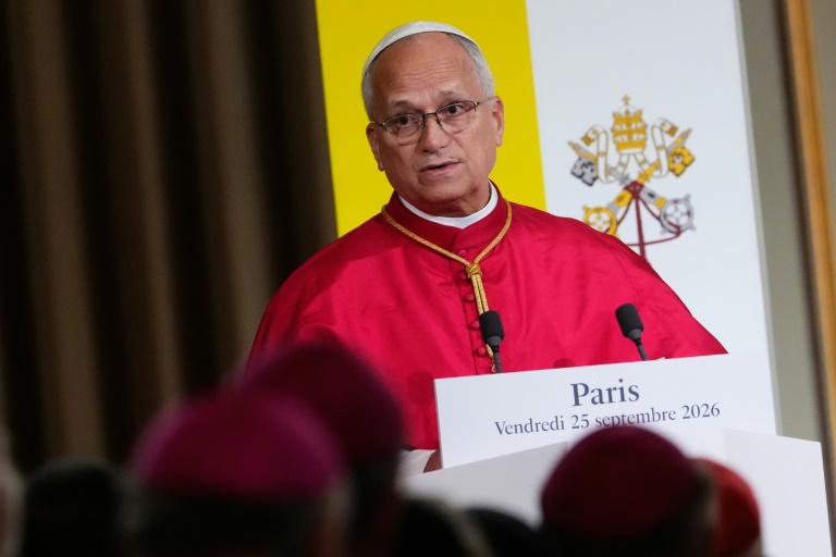 Le pape Léon XIV au palais de l'Elysée, le 25 septembre 2026 à Paris