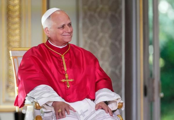 Le pape Léon XIV, le 25 septembre 2025 au palais de l'Elysée, à Paris