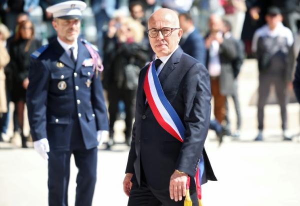 Le nouveau maire de Nice Eric Ciotti à Nice le 27 mars 2026
