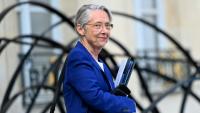 La ministre de l'Education Elisabeth Borne à la sortie de l'Elysée, le 23 mai 2025 à Paris