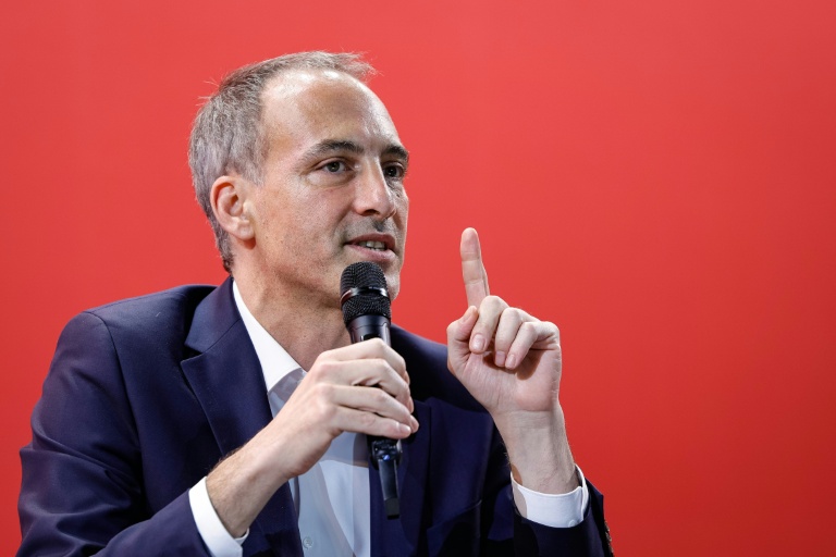 Raphaël Glucksmann à Pontoise (Val d'Oise), le 16 november 2025 