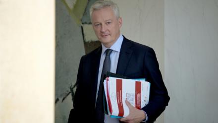 Bruno Le Maire, à la sortie de l'Elysée, le 26 juin 2024 à Paris
