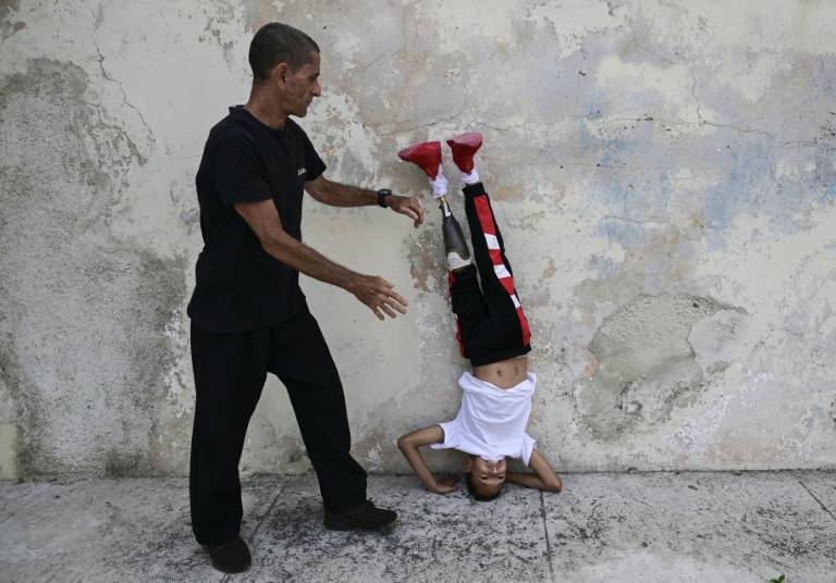 Juan Jose Guilarte participe à un entraînement de kung-fu à La Havane, le 21 avril 2026 à Cuba