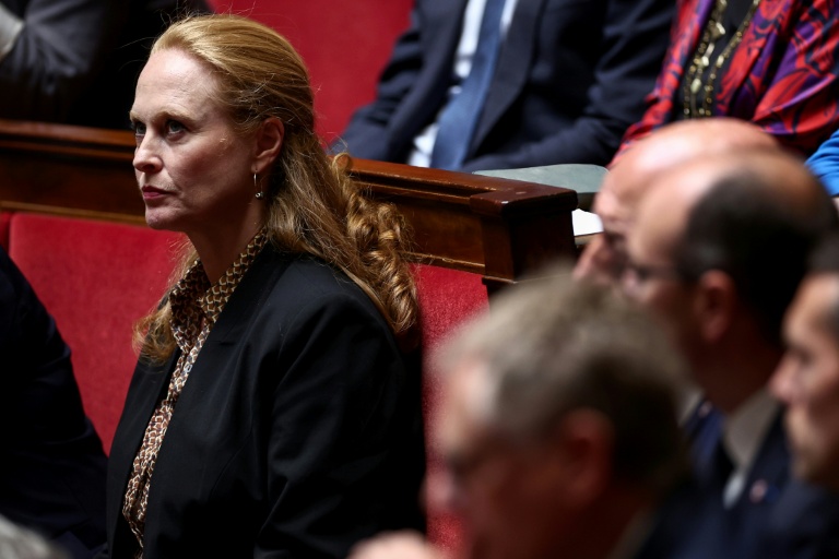 La députée Ensemble pour la République Violette Spillebout, à l'Assemblée nationale à Paris le 8 juillet 2025