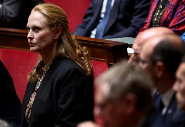 La députée Ensemble pour la République Violette Spillebout, à l'Assemblée nationale à Paris le 8 juillet 2025