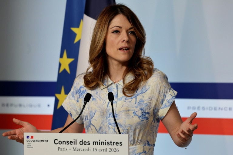 Maud Bregeon, porte-parole du gouvernement et ministre déléguée à l'Energie, à Paris le 15 avril 2026.