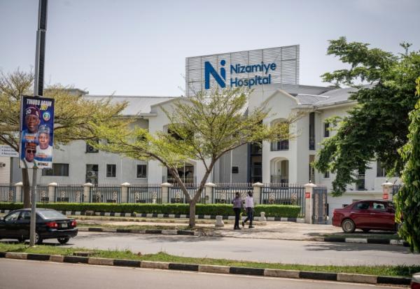 L’hôpital Nizamiye à Abuja, le 21 octobre 2026, après un cas confirmé de virus Ebola au Nigeria