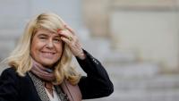 L'ancienne secrétaire d'État à la Ruralité Dominique Faure sur le perron de l'Elysée à Paris le 3 avril 2024