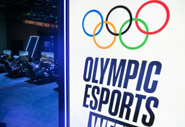 L'affiche de la semaine olympique de l'esport à Singapour, le 22 juin 2023