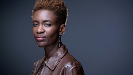 La militante décoloniale Rokhaya Diallo, le 28 avril 2021 à Paris