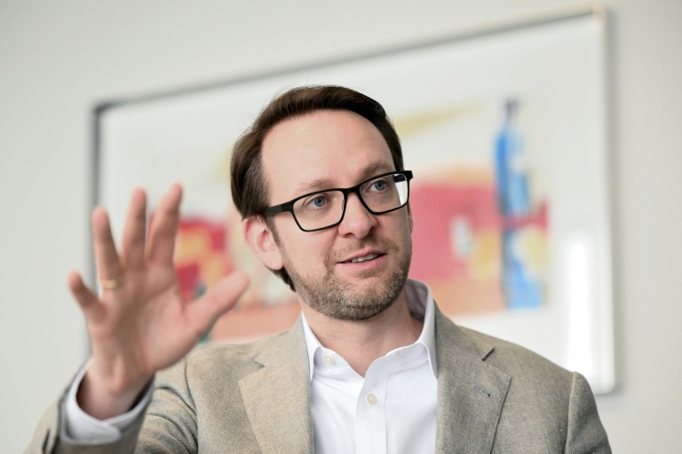 Thomas Saueressig, membre du directoire du plus grand éditeur européen de logiciels SAP, le 25 février 2026 au siège de l'entreprise à Walldorf en Allemagne