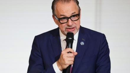Le directeur général de l'ESA Josef Aschbacher à Paris, le 5 février 2026