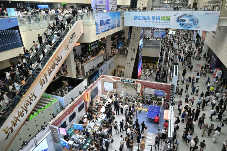 A la Conférence mondiale sur l'intelligence artificielle (WAIC) de Shanghai, le 18 juillet 2026