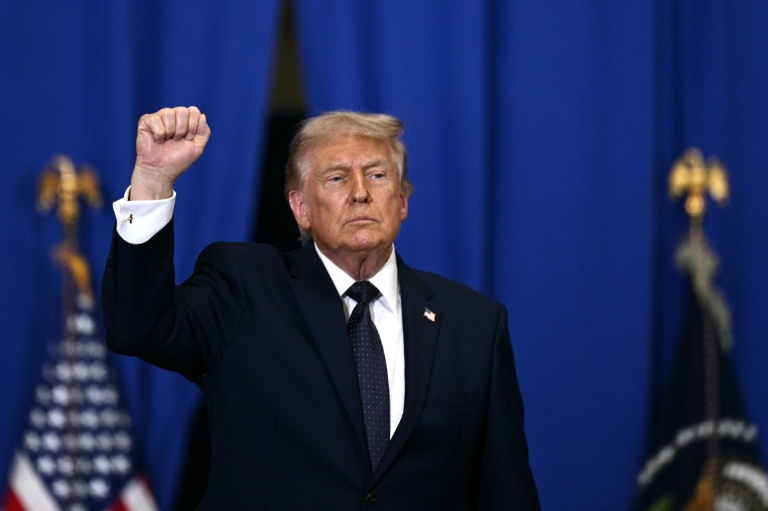 Le président américain Donald Trump, le 22 mai 2026 à Suffern, dans l'Etat de New York