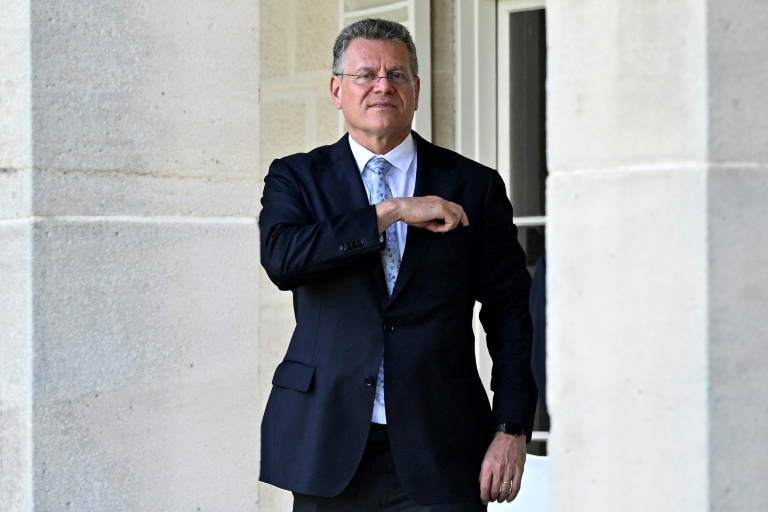 Le commissaire européen au Commerce, Maros Sefcovic, à Sydney, le 23 mars 2026