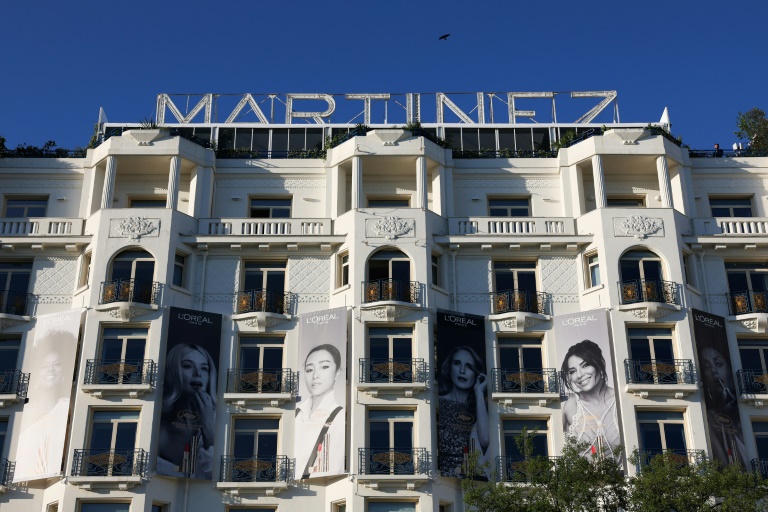 L'hôtel Martinez à la veille de l'ouverture du 78e Festival de Cannes, le 12 mai 2025