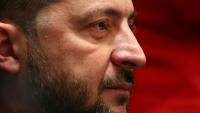Le président ukrainien Volodymyr Zelensky lors d'une recontre avec son homologue américain Donald Trump (non visible) à la Maison Blanche, à Washington, le 17 octobre 2025