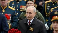 Le président russe Vladimir Poutine lors des commémorations de la victoire sur l'Allemagne nazie, le 9 mai 2026 à Moscou