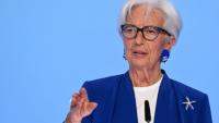 La présidente de la BCE Christine Lagarde  à Francfort, 11 juin 2026