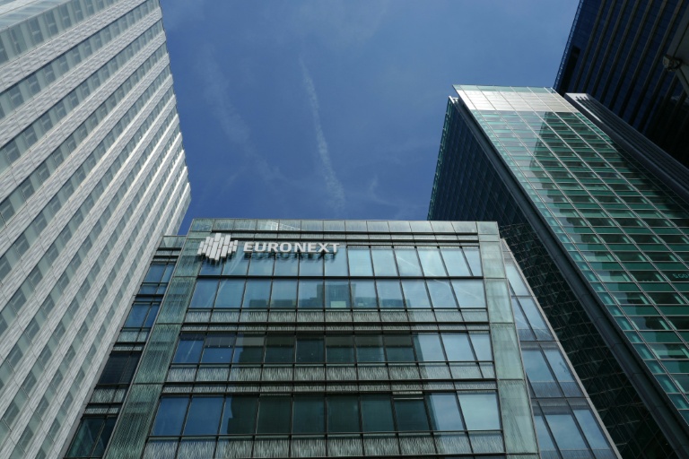 Le siège d'Euronext à La Défense, près de Paris, le 10 mai 2024