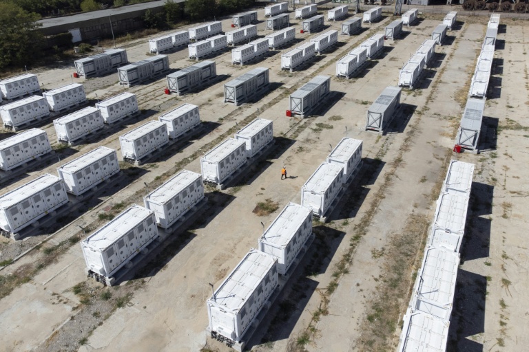 Un site de stockage de batteries près de Galabovo, en Bulgarie, le 18 septembre 2026