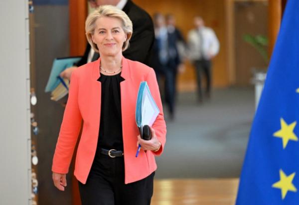 La présidente de la Commission, Ursula von der Leyen, à Bruxelles le 4 juin 2025