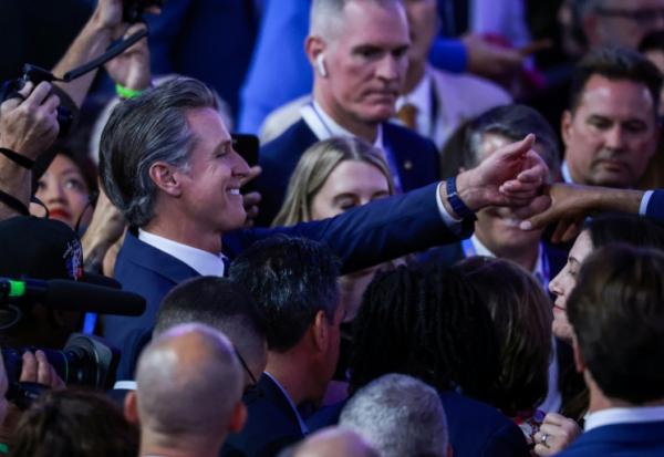 Le gouverneur  de Californie Gavin Newsom, ici le 20 août 2024 à Chicago, dans l'Illinois.