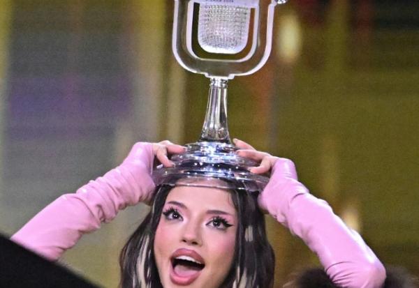 La chanteuse bulgare Dara, qui a remporté l'Eurovision à Vienne, en Autriche, le 16 mai 2026