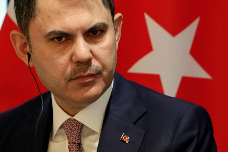 Le ministre turc de l'Energie et président de la COP31 Murat Kurum à Paris le 30 avril 2026