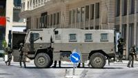 Des soldats de l'armée israélienne en position dans une rue de amallah, en Cisjordanie occupée, le 27 mai 2025