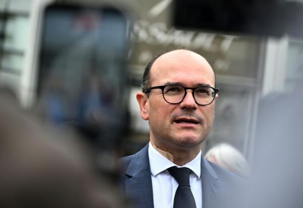 Le ministre français délégué à l'Industrie, Sébastien Martin, à Mérignac, sud-ouest de la France, le 16 juin 2026