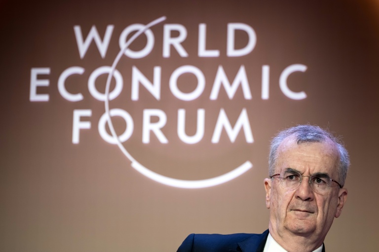Le gouverneur de la Banque de France, François Villeroy de Galhau, le 22 janvier 2025 à Davos