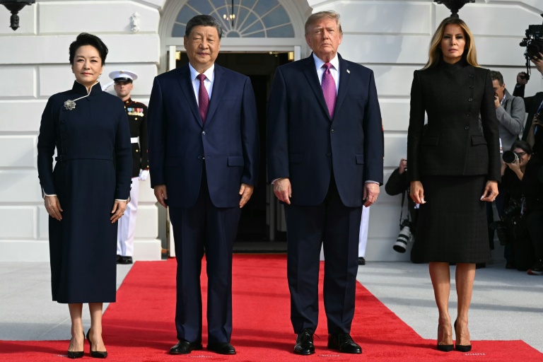 Donald et Melania Trump accueillent Xi Jinping et sa femme Peng Liyuan à la Maison Blanche, le 24 septembre 2026
